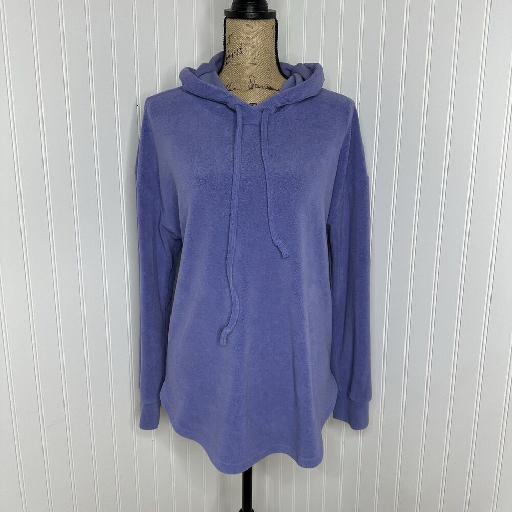 PacSun Lavender Fleece Hoodie Sz M Purple Coastal Granddaughter Soft Girl Cozy - Picture 3 of 13